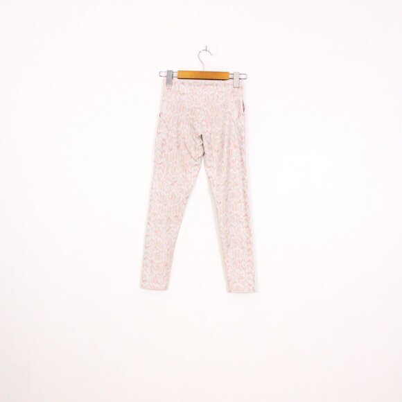 Girls Old Navy Active Pink Snake Skin Leggings - Picture 4 of 4